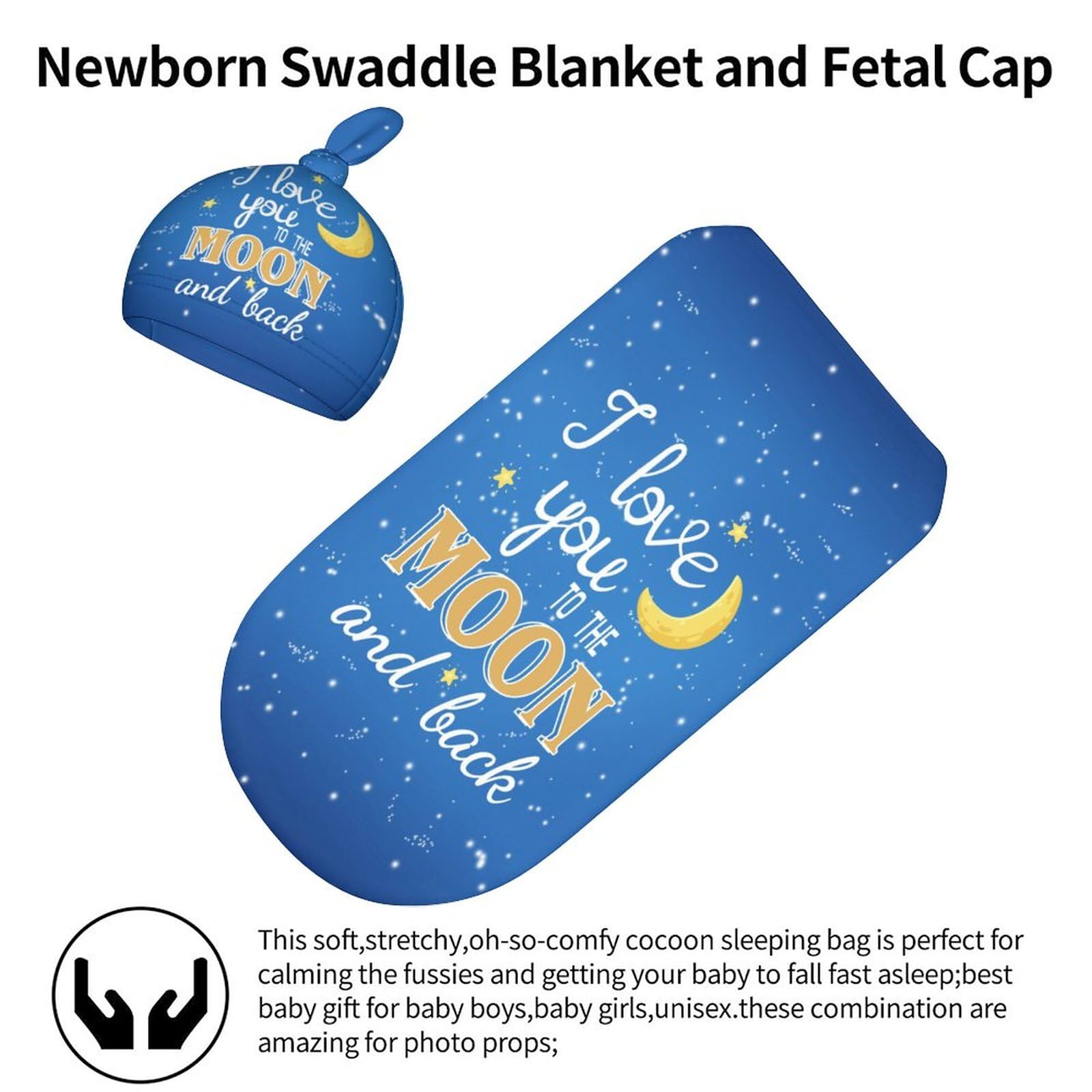 Qiohoey cocoon-swaddle design calms fussiness and promotes calm nights.