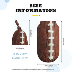 Qiohoey football newborn swaddle hat adjustable knot helps secure comfy fit.