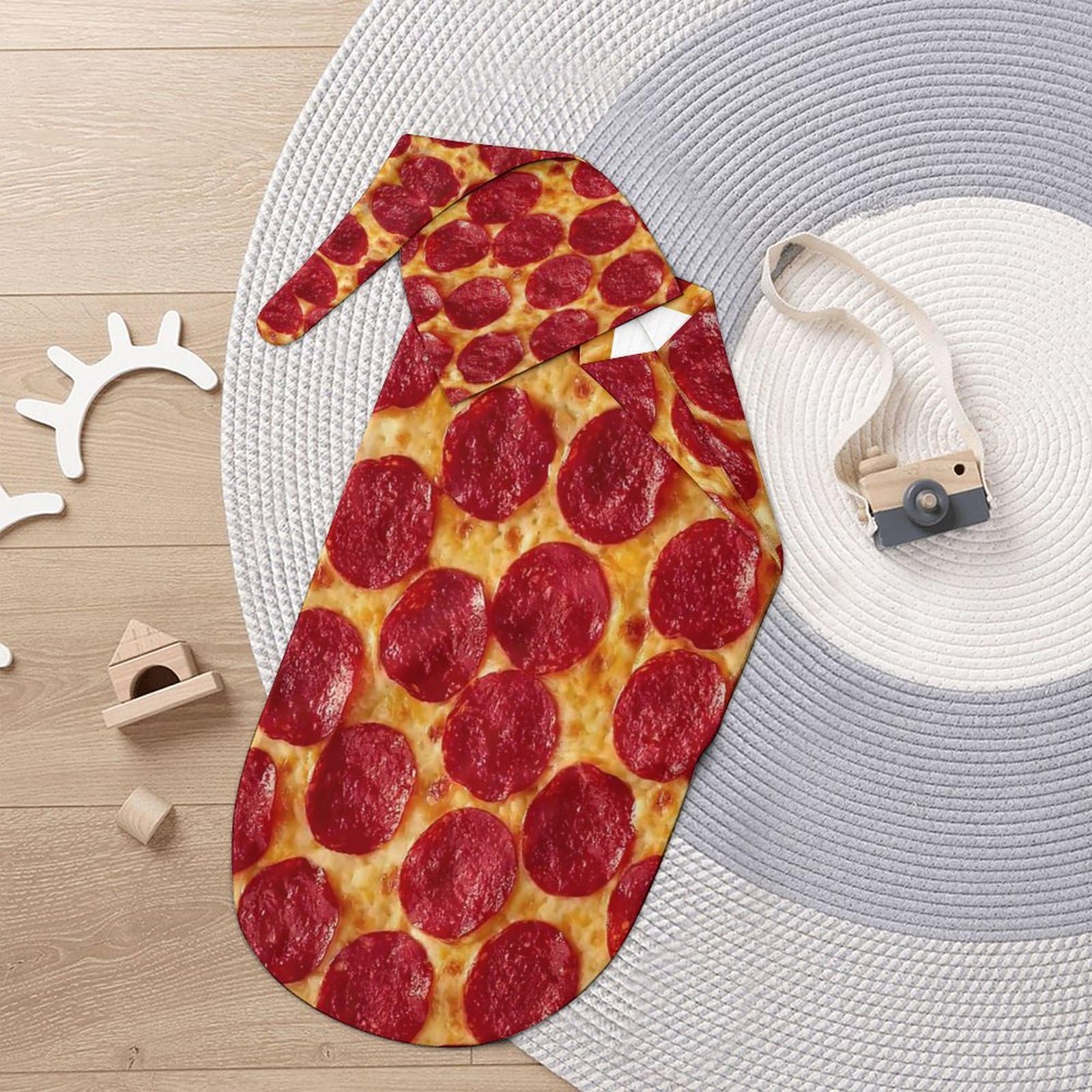 Qiohoey newborn photo prop pizza blanket adds playful charm to shoots