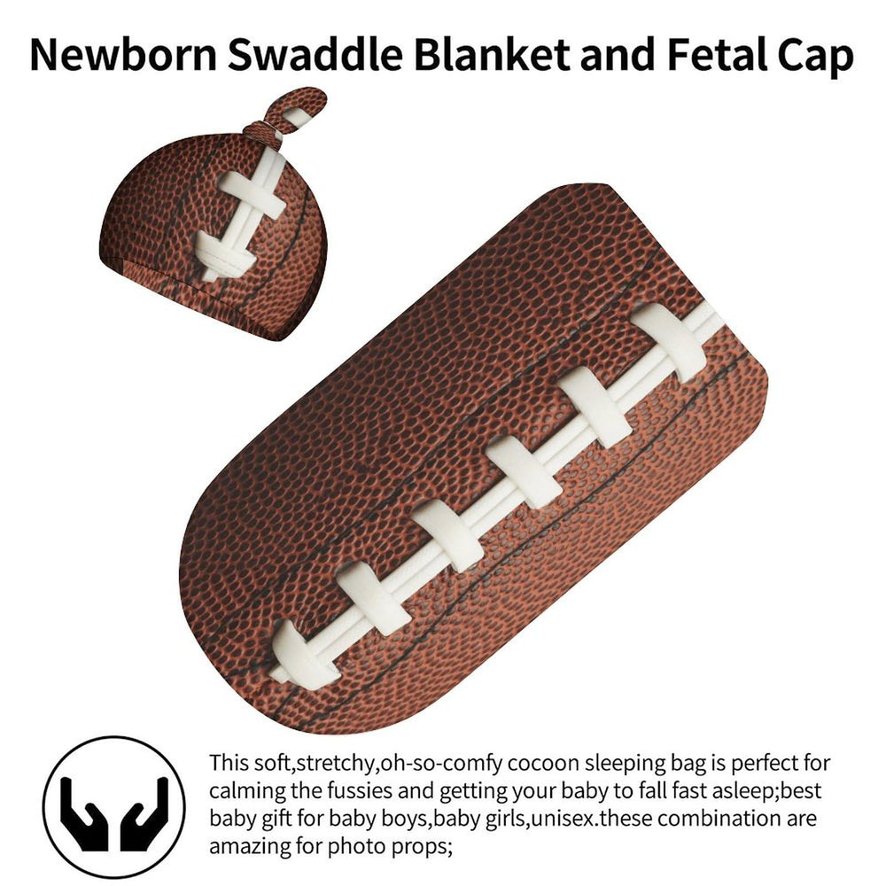 Qiohoey swaddle sleep sack for newborns used as cozy photo prop.