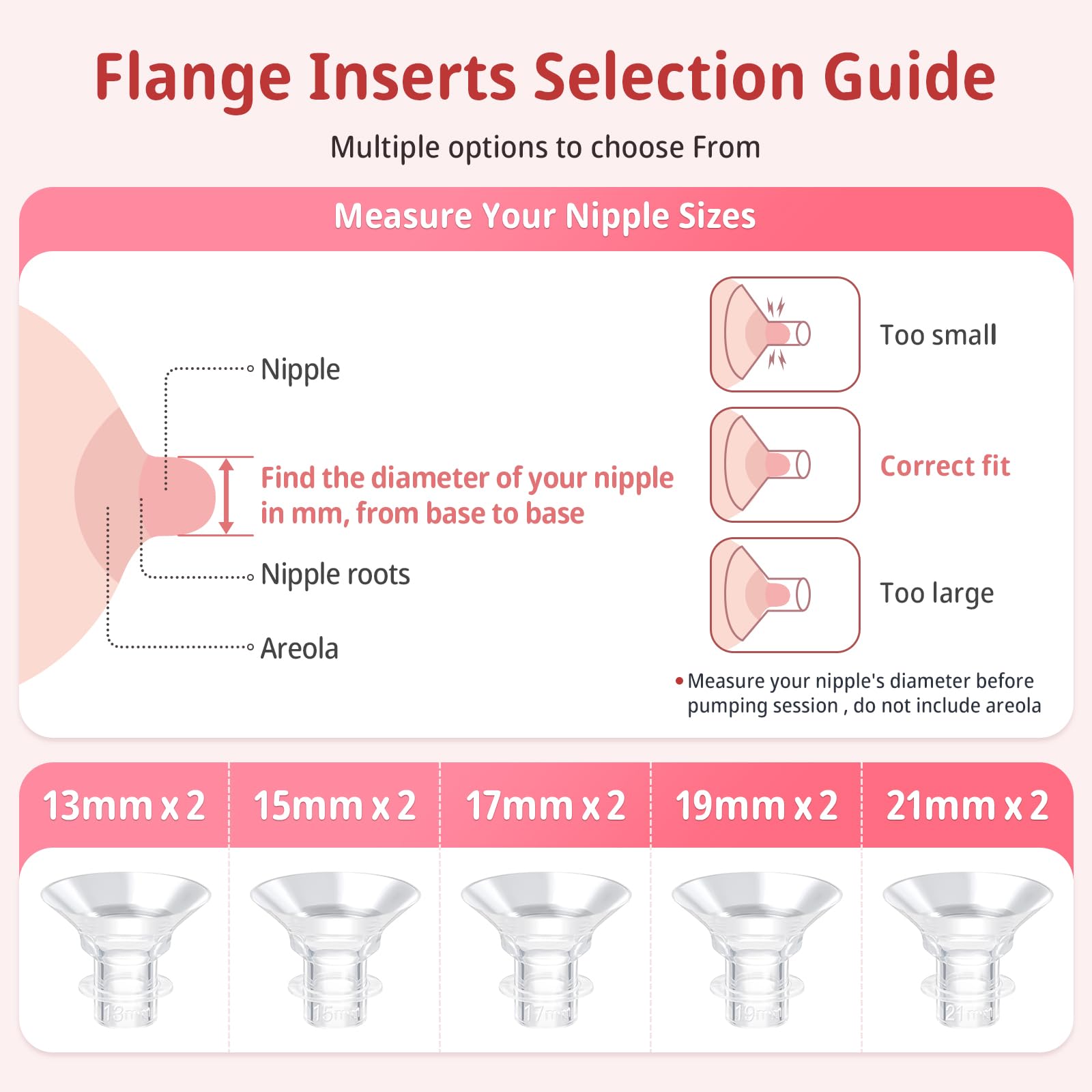 Qioihkp transparent silicone inserts reduce rubbing and irritation