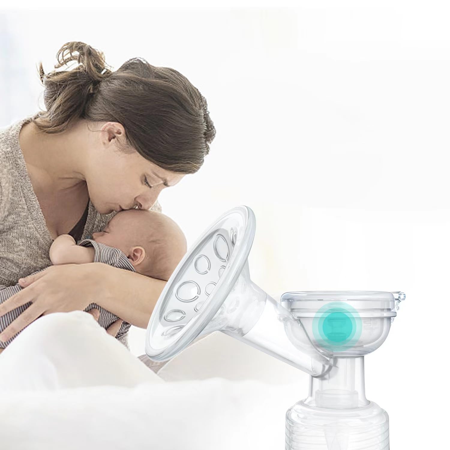 QISLOA silicone breast milk catcher made from BPA-free material
