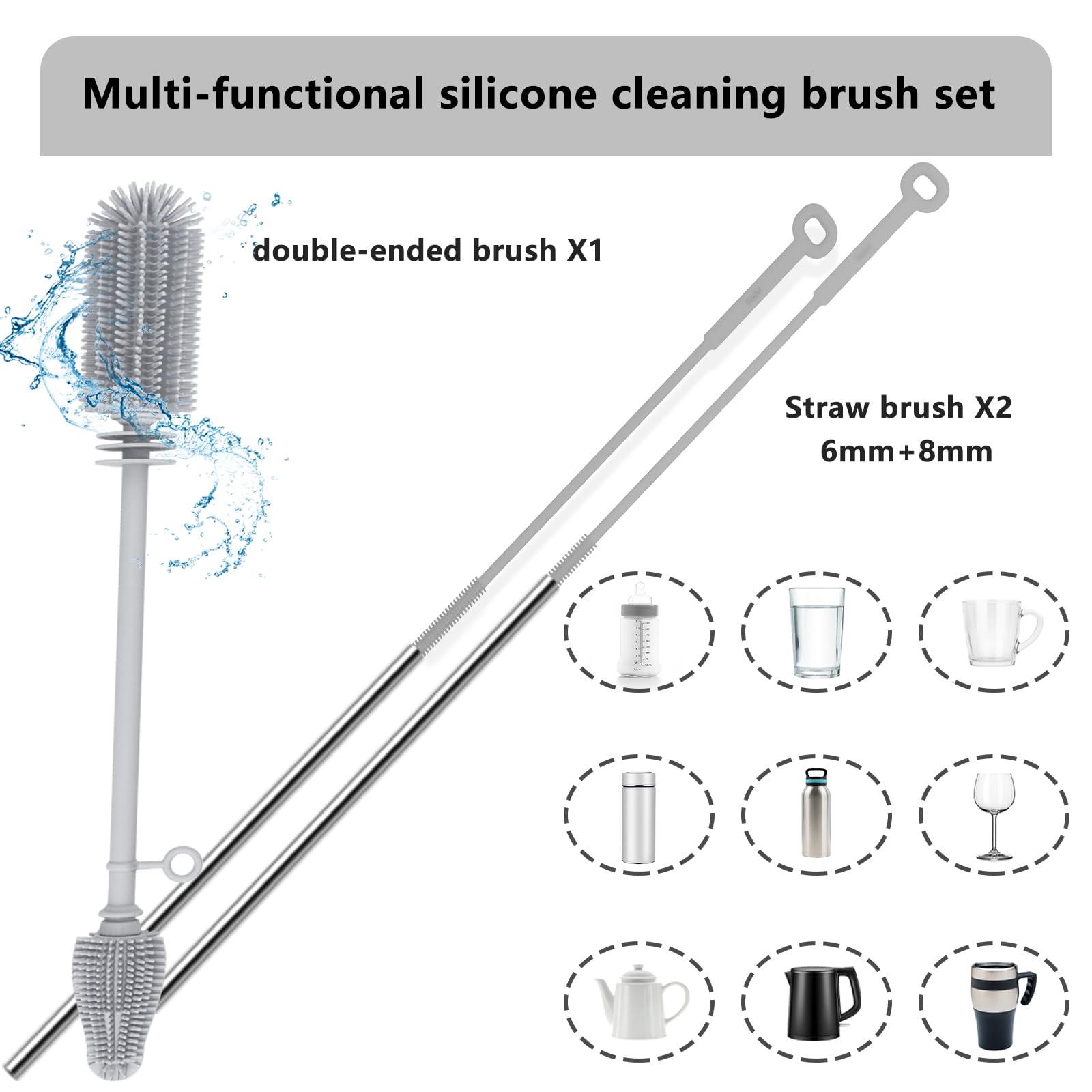 qiuxunies small bottle brushes narrow spaces in cups
