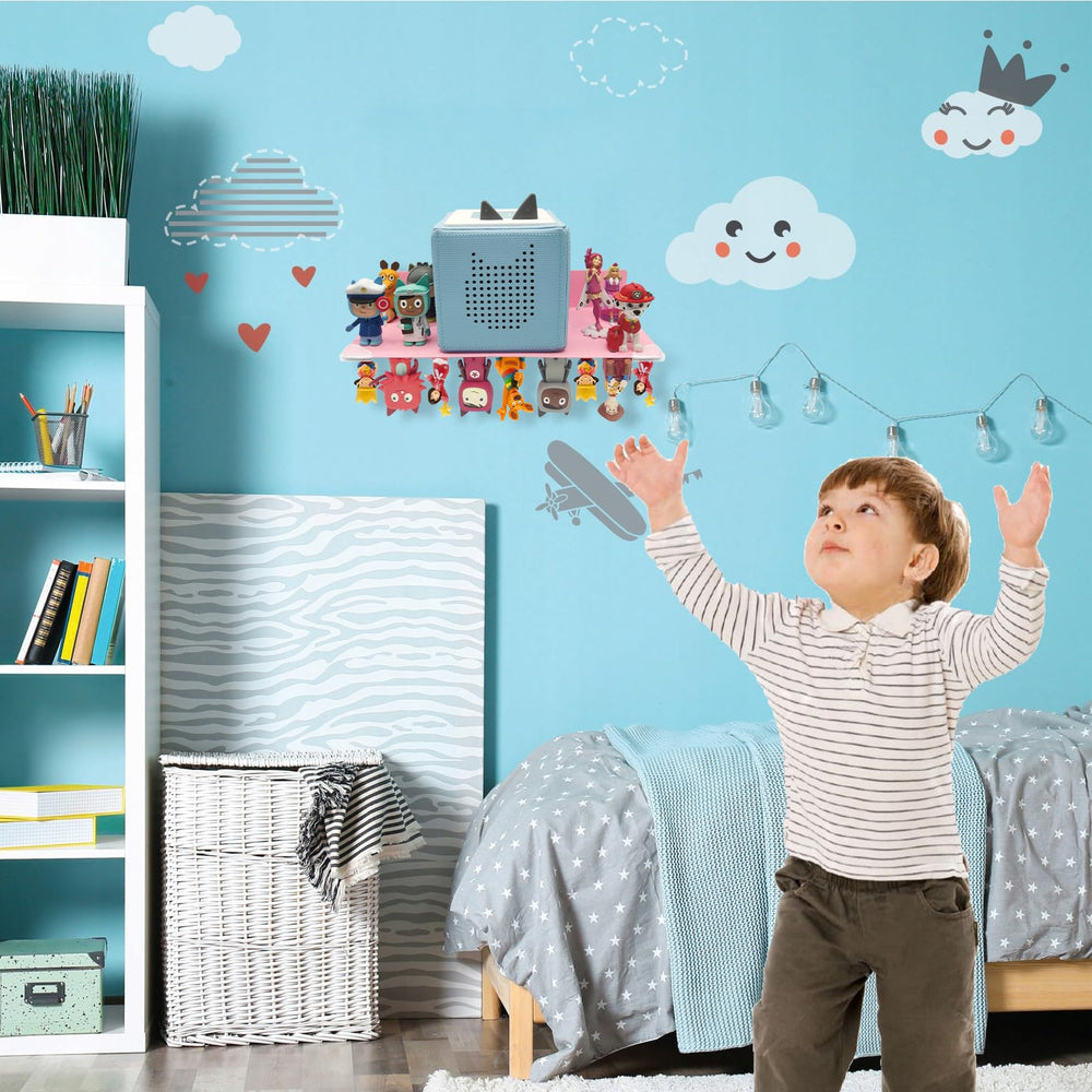 Qixiang CB Toniebox shelf keeps kids' play area neat and inviting