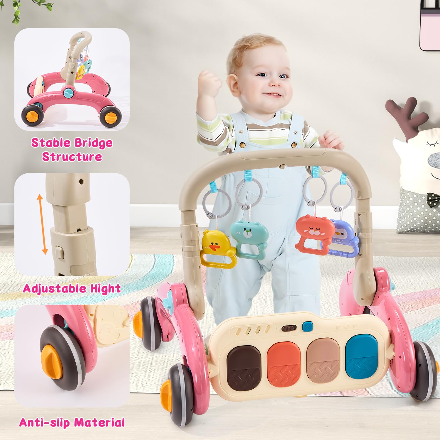 QLRR baby play piano light-up keys image highlights interactive music for sensory development