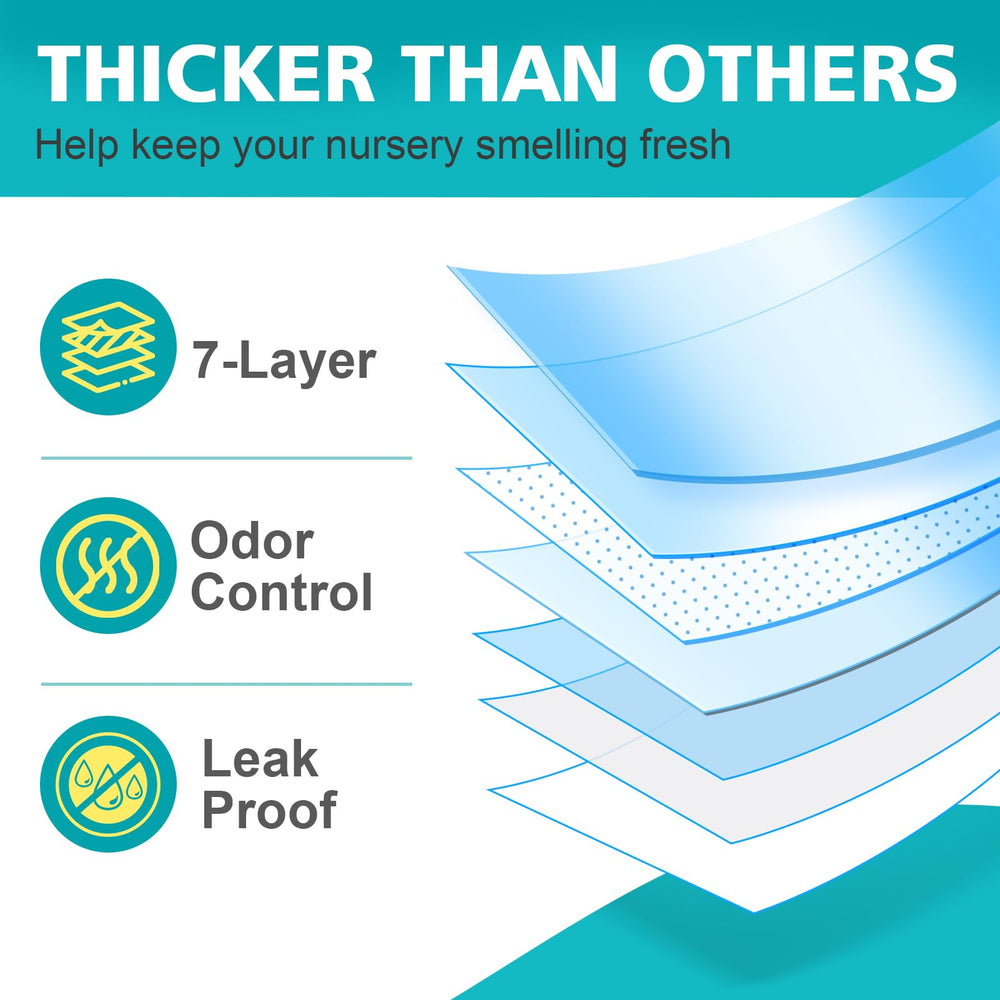 Qltytoy sealed airtight odor control keeps nursery fresh.