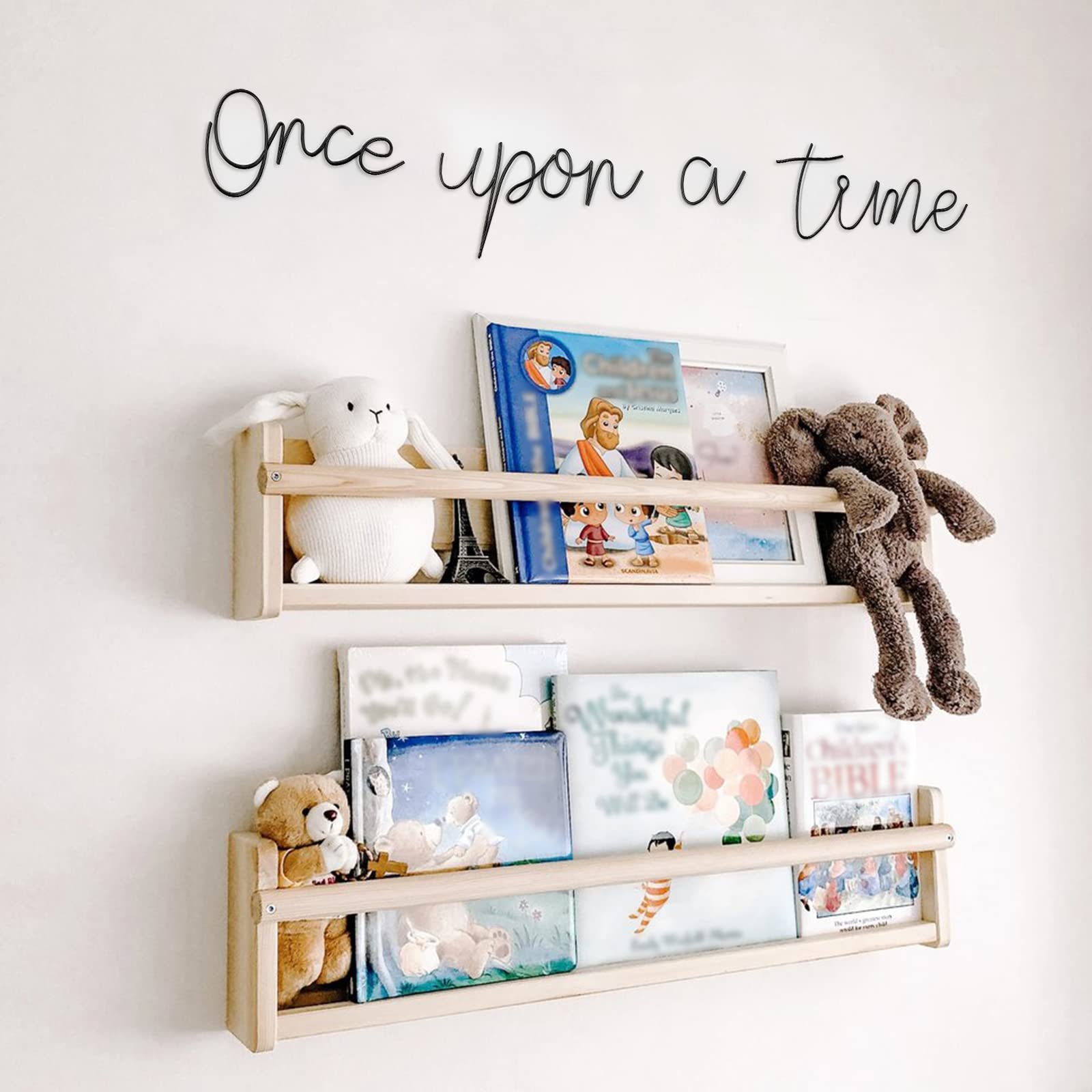 Qmetalart nursery decor suits kids' rooms and reading nooks.