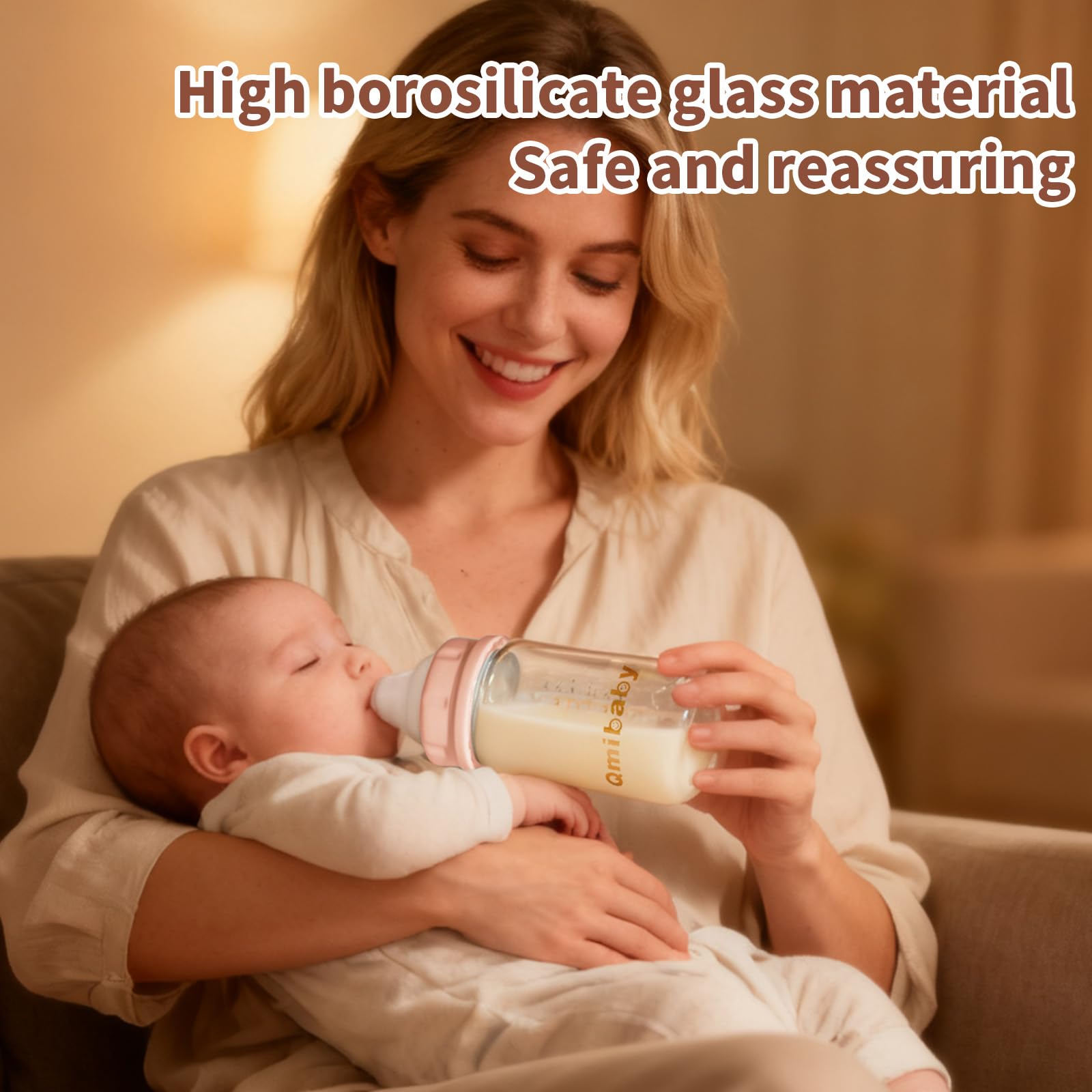 Qmibaby 10ml measurement marks help track milk volume.