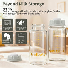 Qmibaby writable silicone lid for easy labeling of dates and names.
