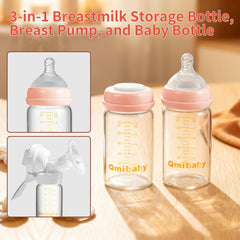 Qmibaby screw-ring sealing disk closeup highlighting leak-proof seal for mess-free storage