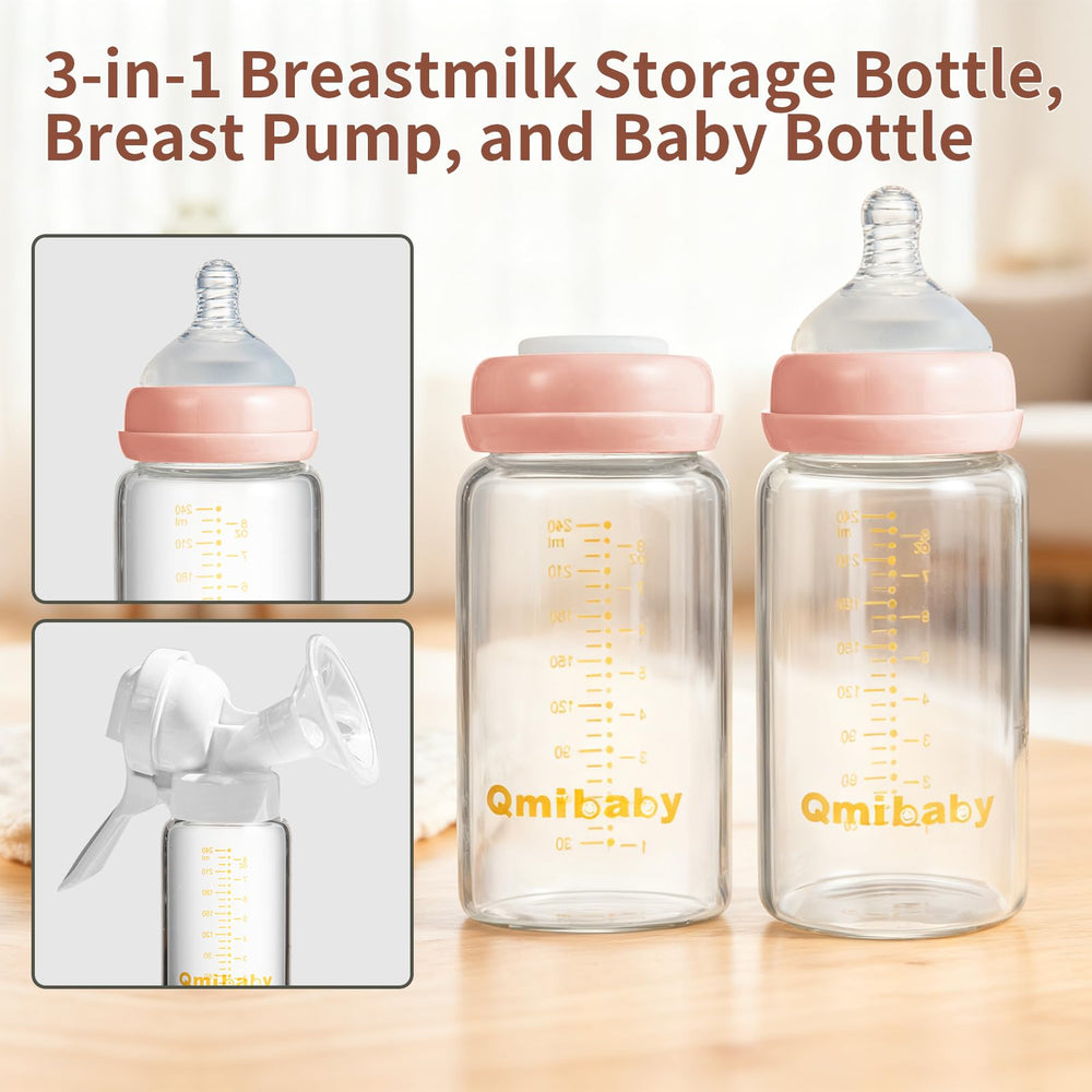 Qmibaby writable silicone lid labeling shows date and name tracking.