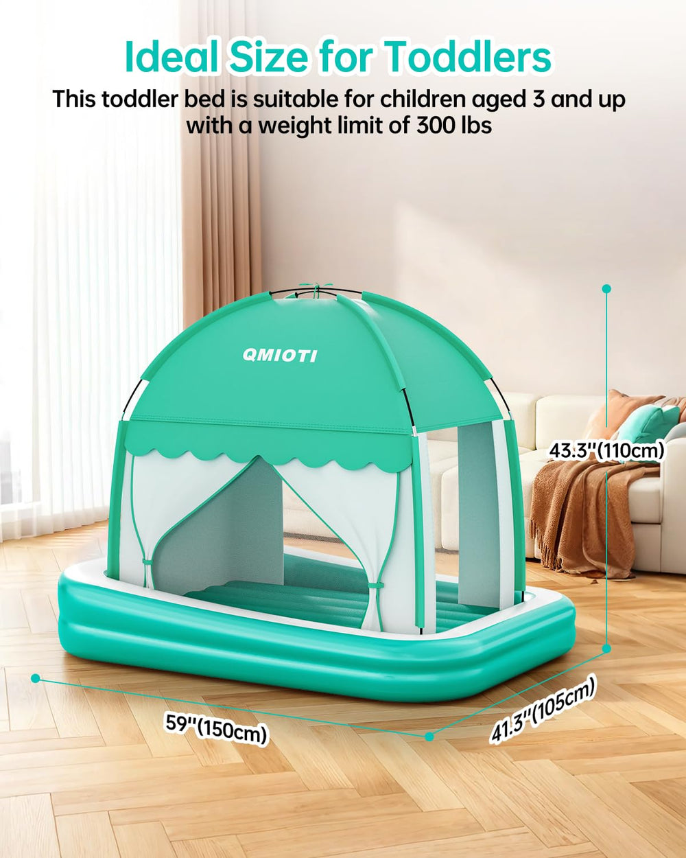 Qmioti tent bed ready for camping adventures with kids