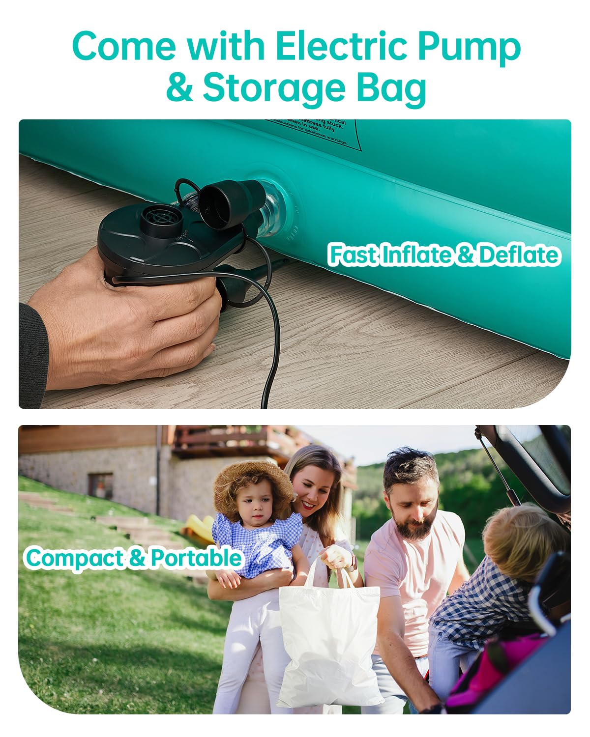 Qmioti storage bag keeps the bed organized during trips