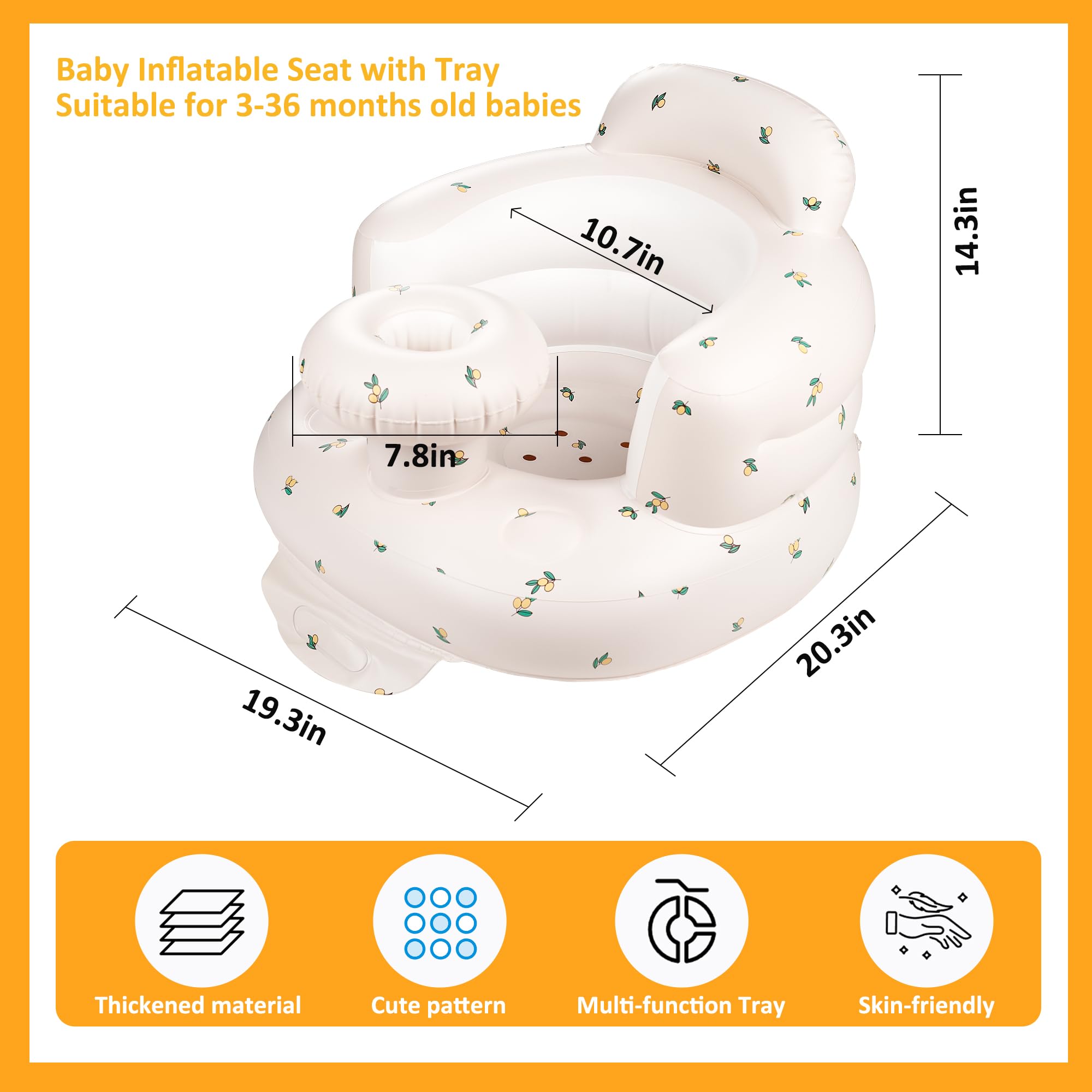 QMVESS baby seat olive waterproof material close-up demonstrates easy wipe cleaning.