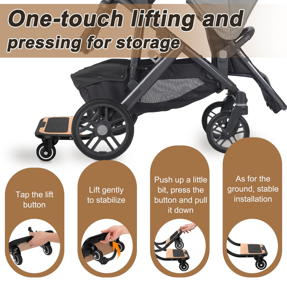 Qnemaei stroller board compatible with Vista V2 and V3 for family outings