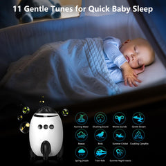 QNHMPW baby rocker-11-white-noise-sounds emphasizes varied ambient options for peaceful sleep.