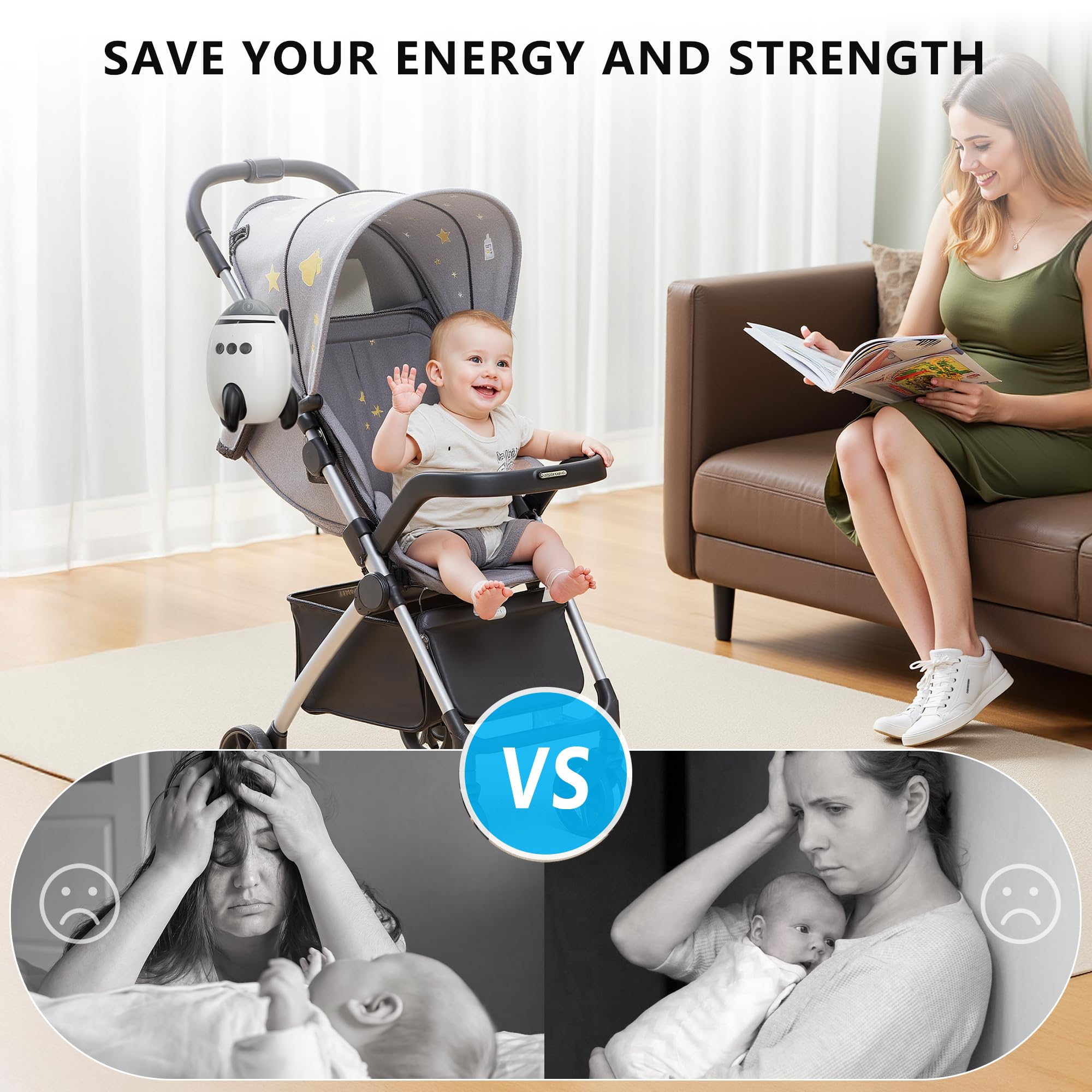 QNHMPW baby rocker-ipx4-waterproof stresses durability for travel in light rain.