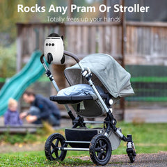 QNHMPW baby rocker one-touch-operation image highlights effortless start to calming motion.