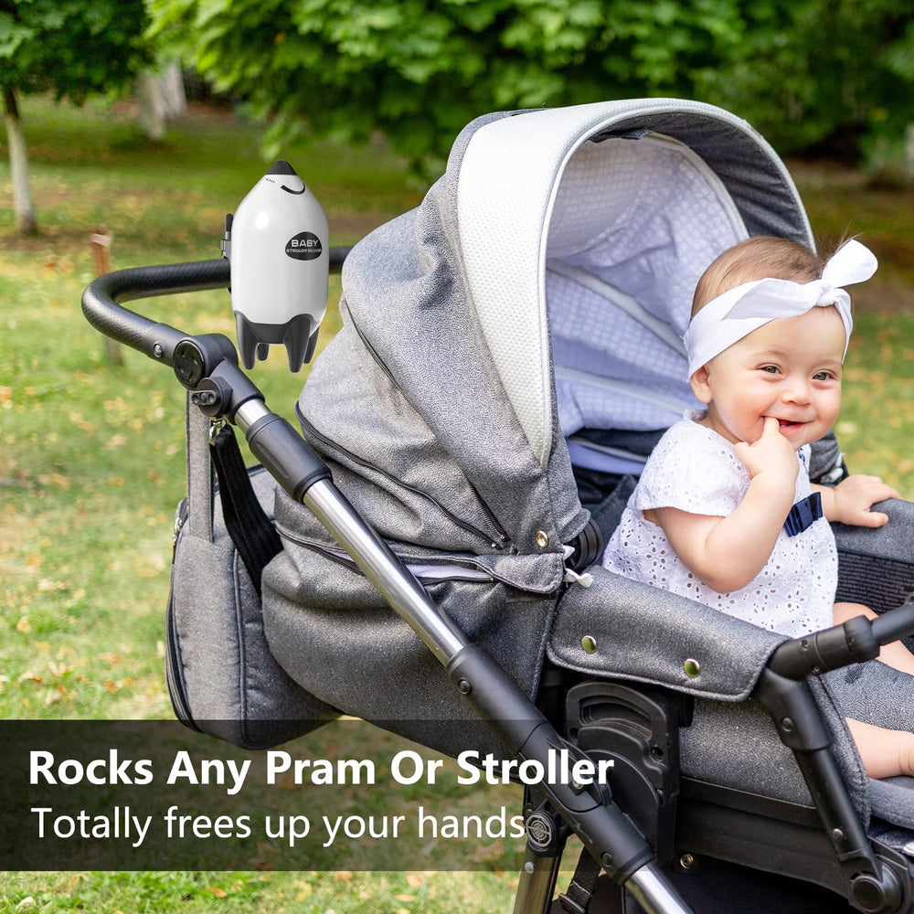 QNHMPW Baby Rocker performing gentle rocking motion to soothe baby on the go.