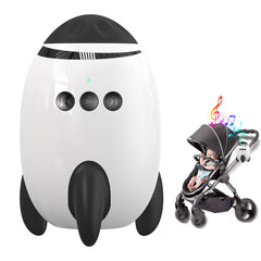 QNHMPW baby rocker with swivel-mount showcases secure, hands-free soothing for mom and baby.