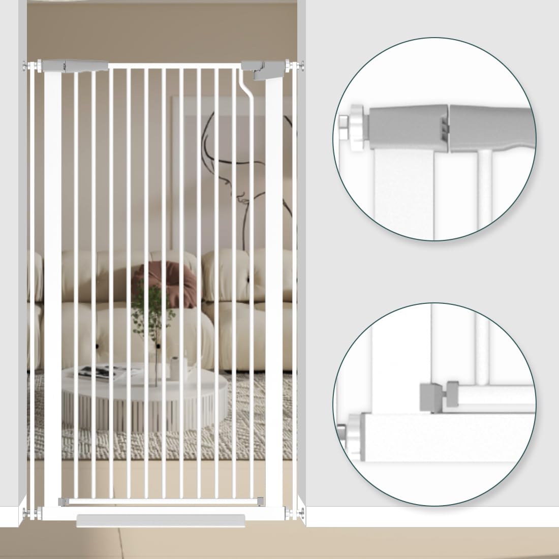 Qonimm cat gate for doorways and stairs.