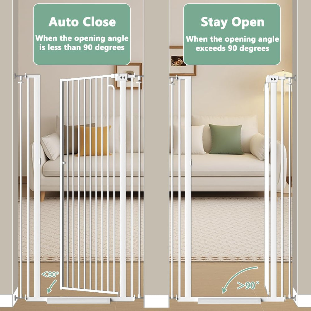 Qonimm Cat Gate — mechanical self-closing system for convenient passage.