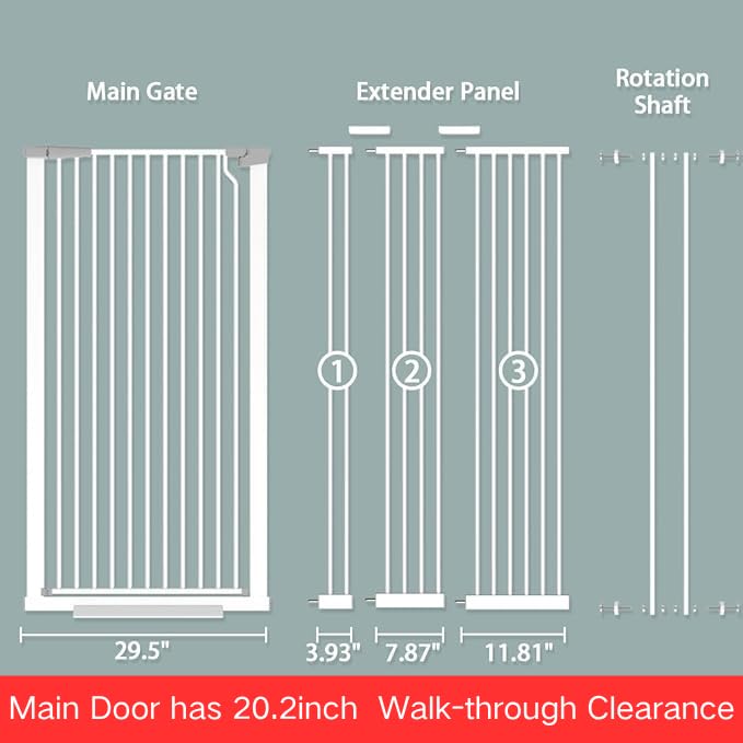 Qonimm indoor-use safety gate with sturdy steel.