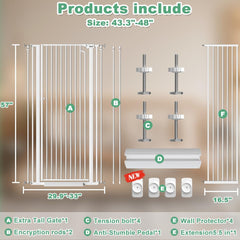 Qonimm narrow-spacing between bars prevents tiny pets from squeezing through