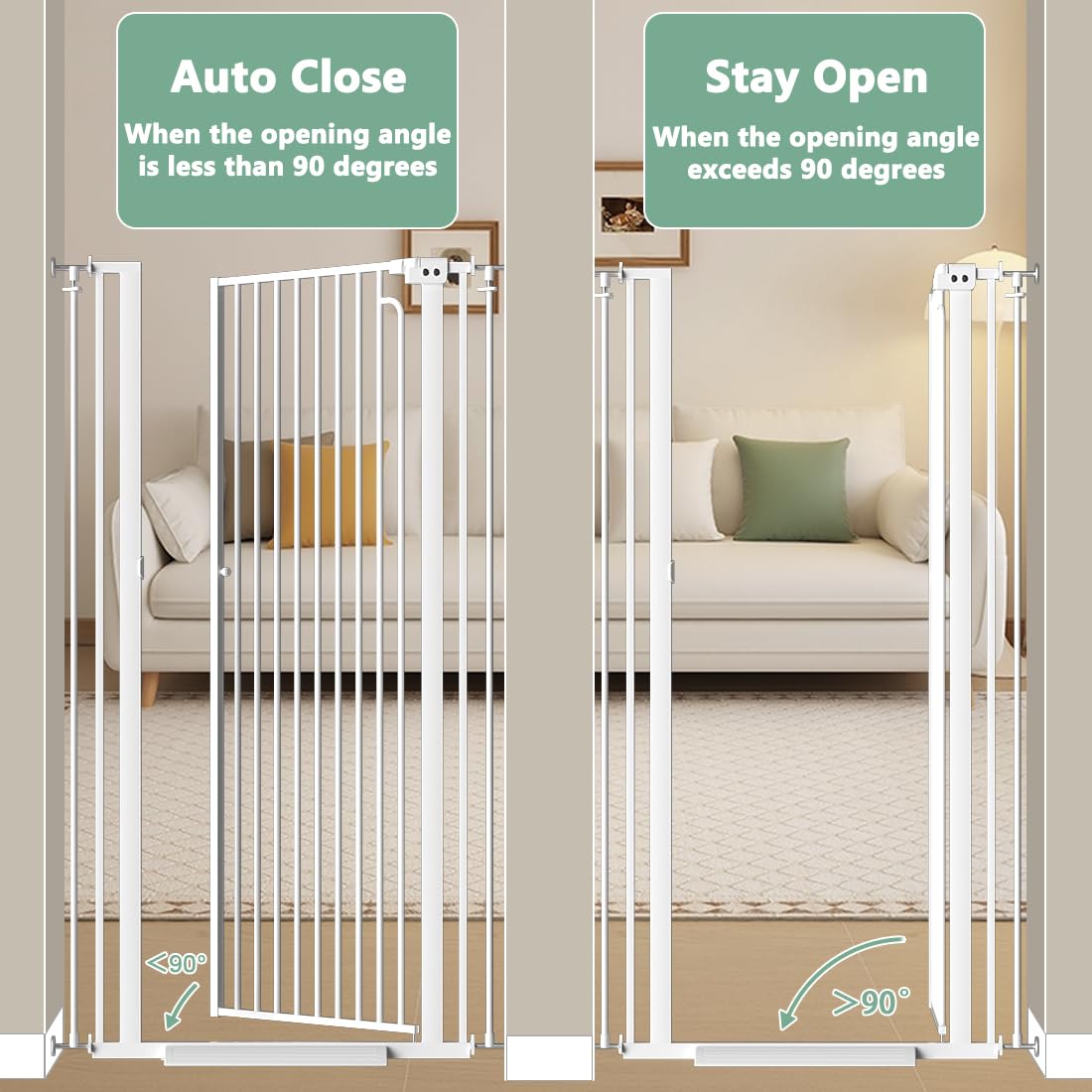 Qonimm mechanical self-closing system keeps gate secure after passage