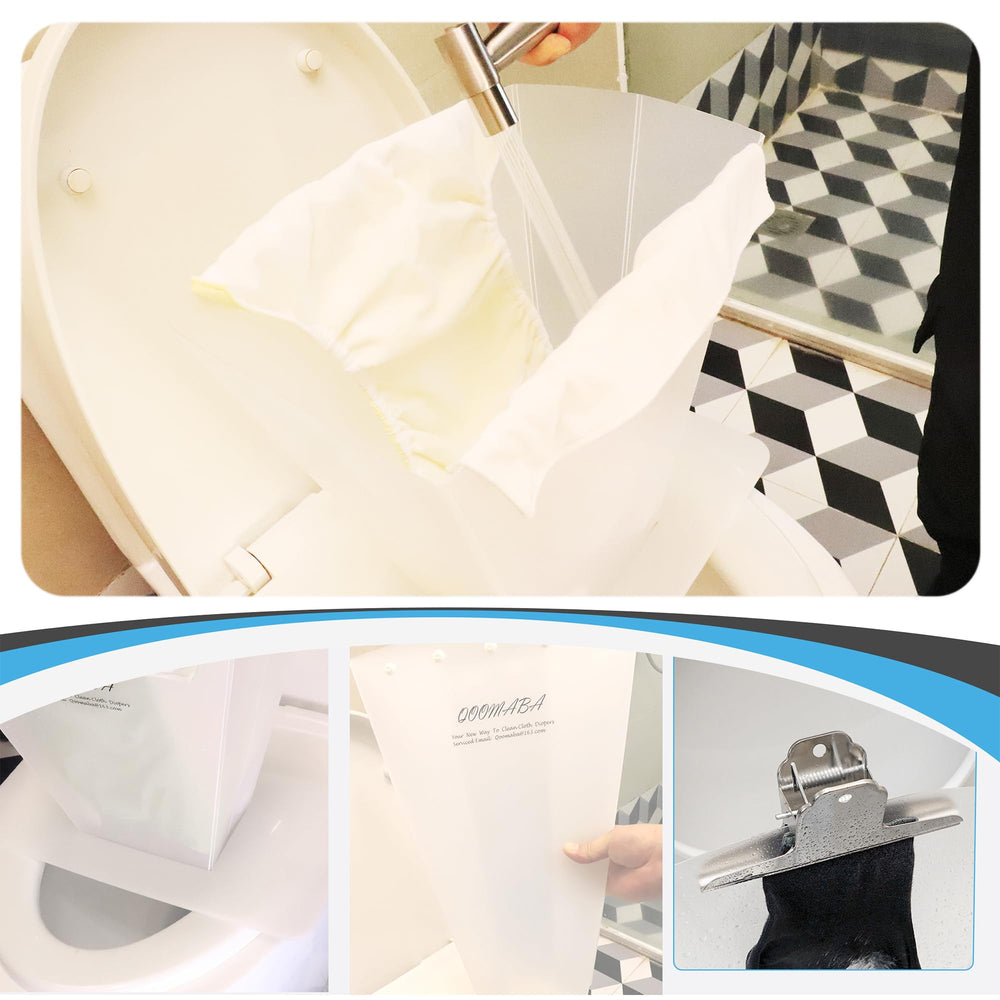 QOOMABA Splash-proof guard with 20-degree tilt prevents spray dispersion