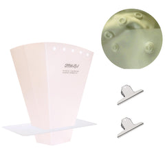 QOOMABA Sprayer Splatter Shield front view showing secure, mess-free rinsing setup