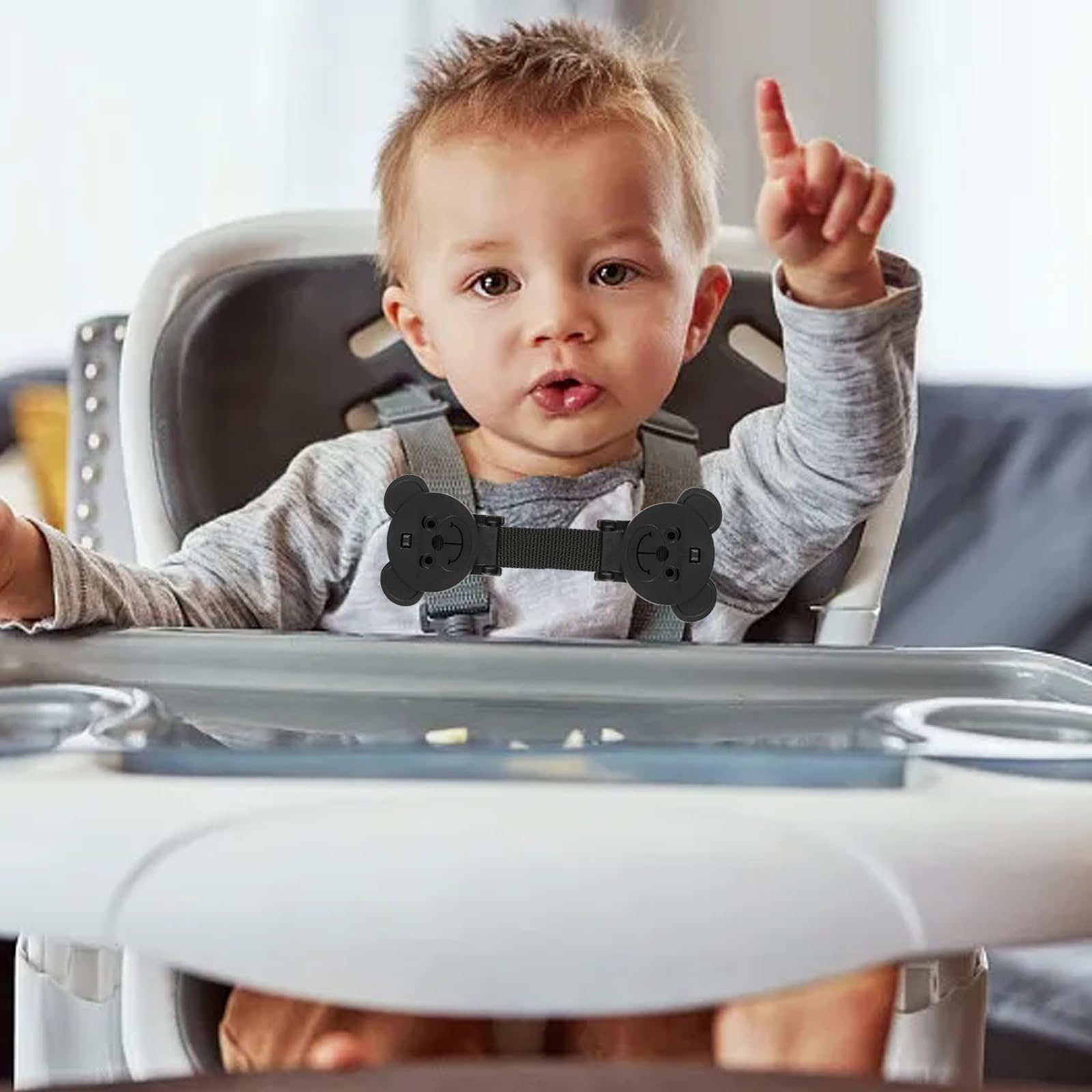 QOPAHI baby reins compatible clip for extra attachment safety
