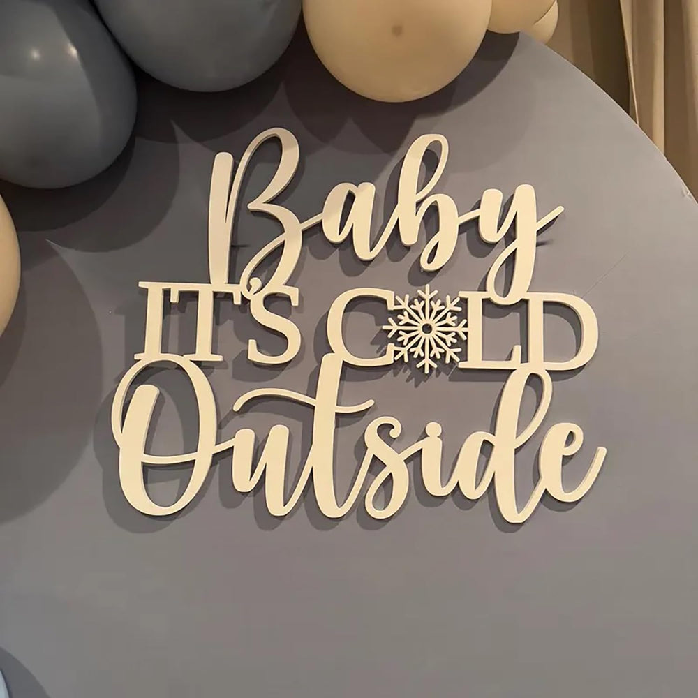 QPARTYFIRE Christmas party decor sign enhances entrance or main area.