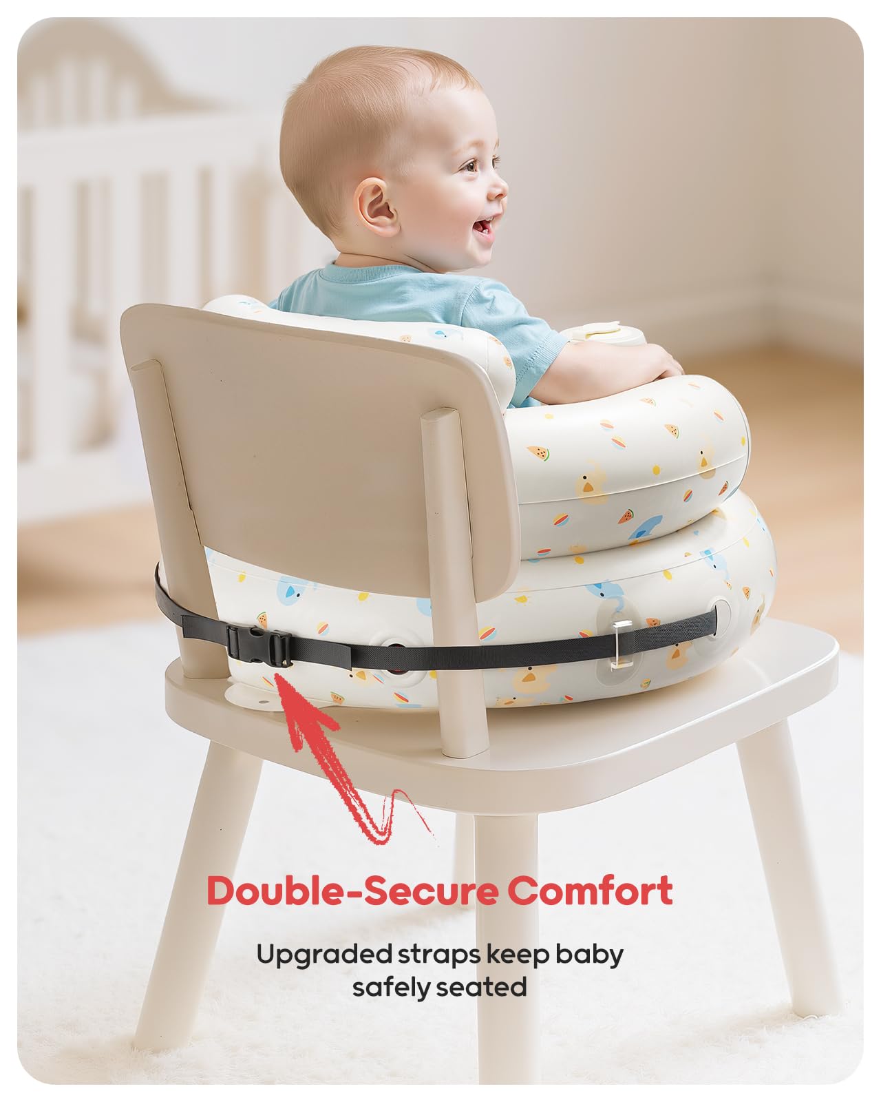 QPAU Elephant foldable design fits in bags for on-the-go family moments.