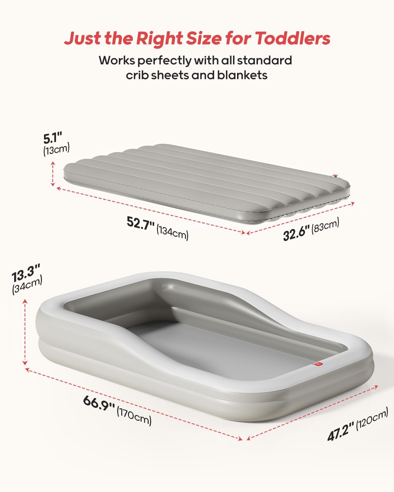 QPAU portable travel bed in use during camping or hotel stays.