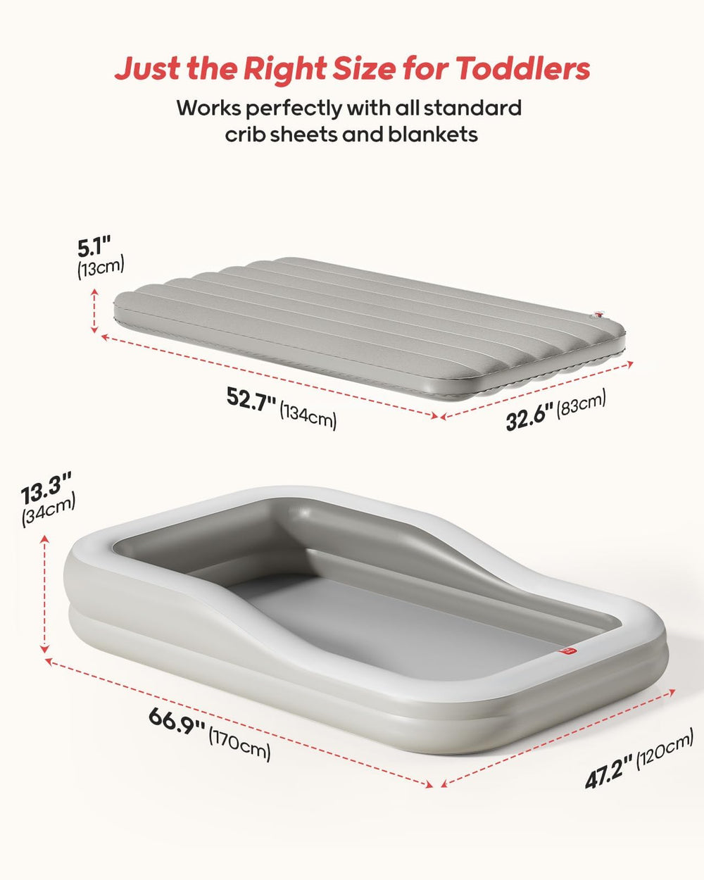 QPAU portable travel bed in use during camping or hotel stays.