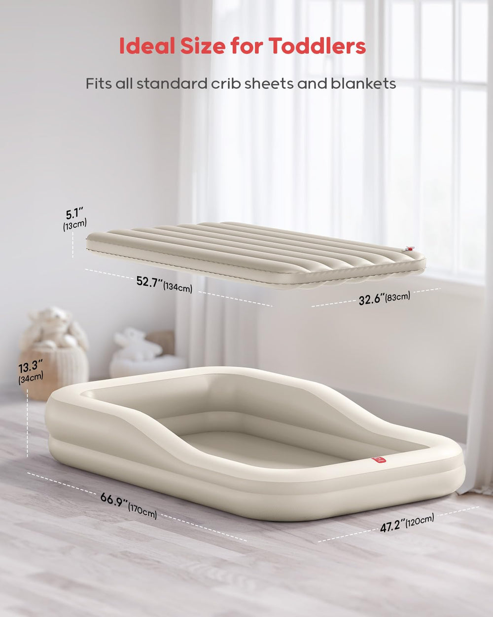 QPAU fast electric pump inflates in minutes for quick setup.