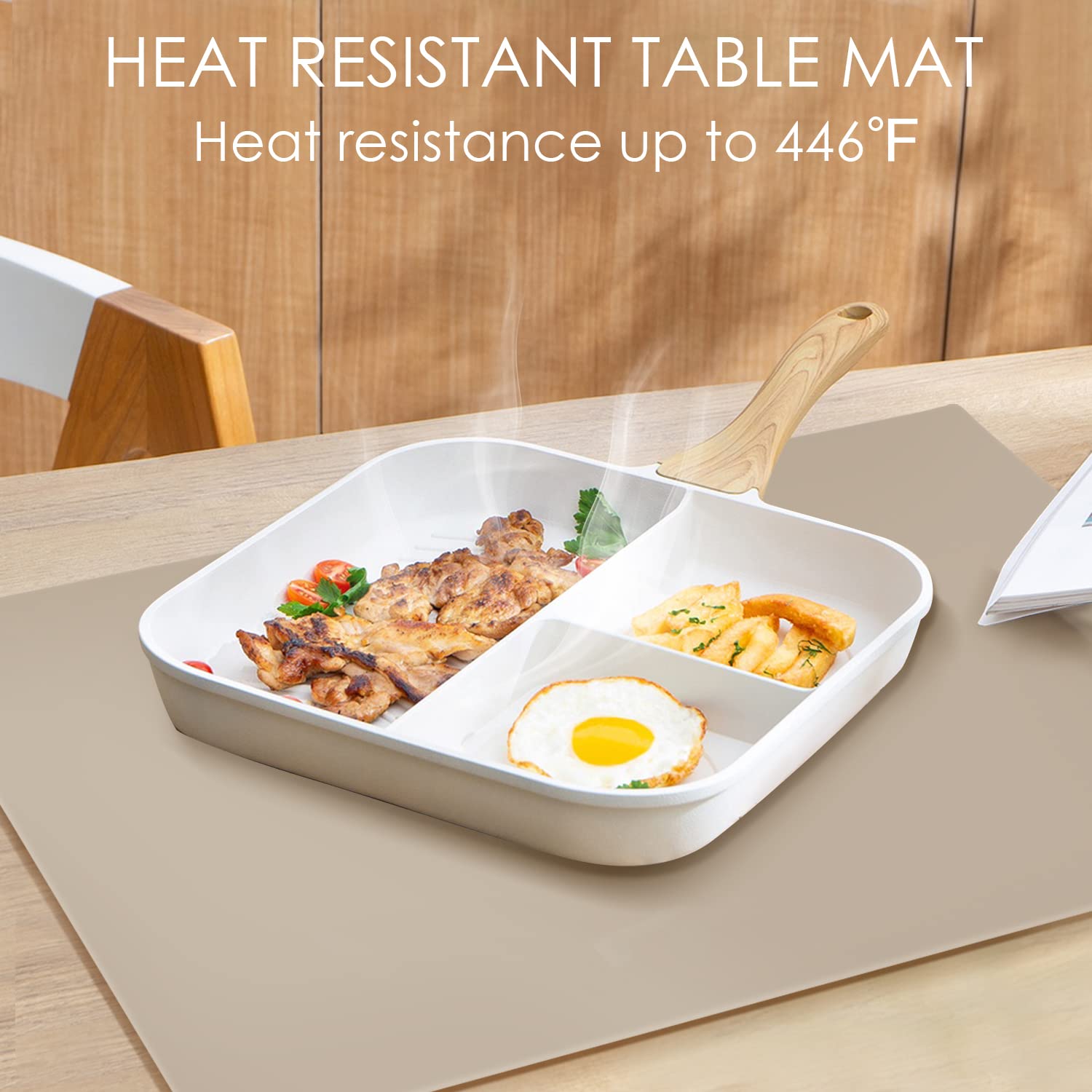 QPIX DIGITAL extra large silicone mat doubles as kid placemat and craft surface