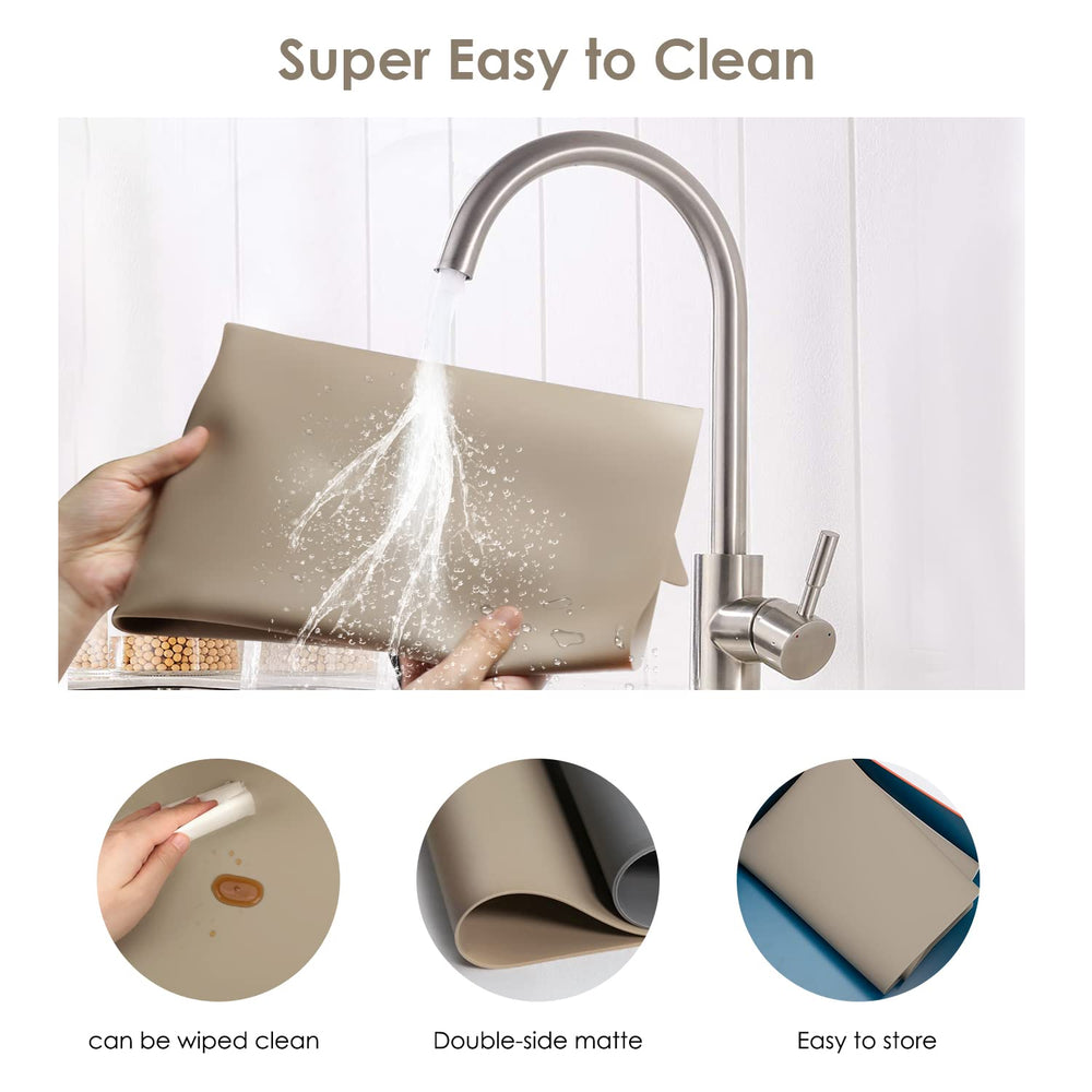 QPIX DIGITAL silicone baking mat doubles as versatile kitchen protector and pastry mat