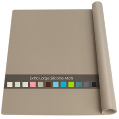 QPIX DIGITAL extra large silicone mat under air fryer protects countertops from heat
