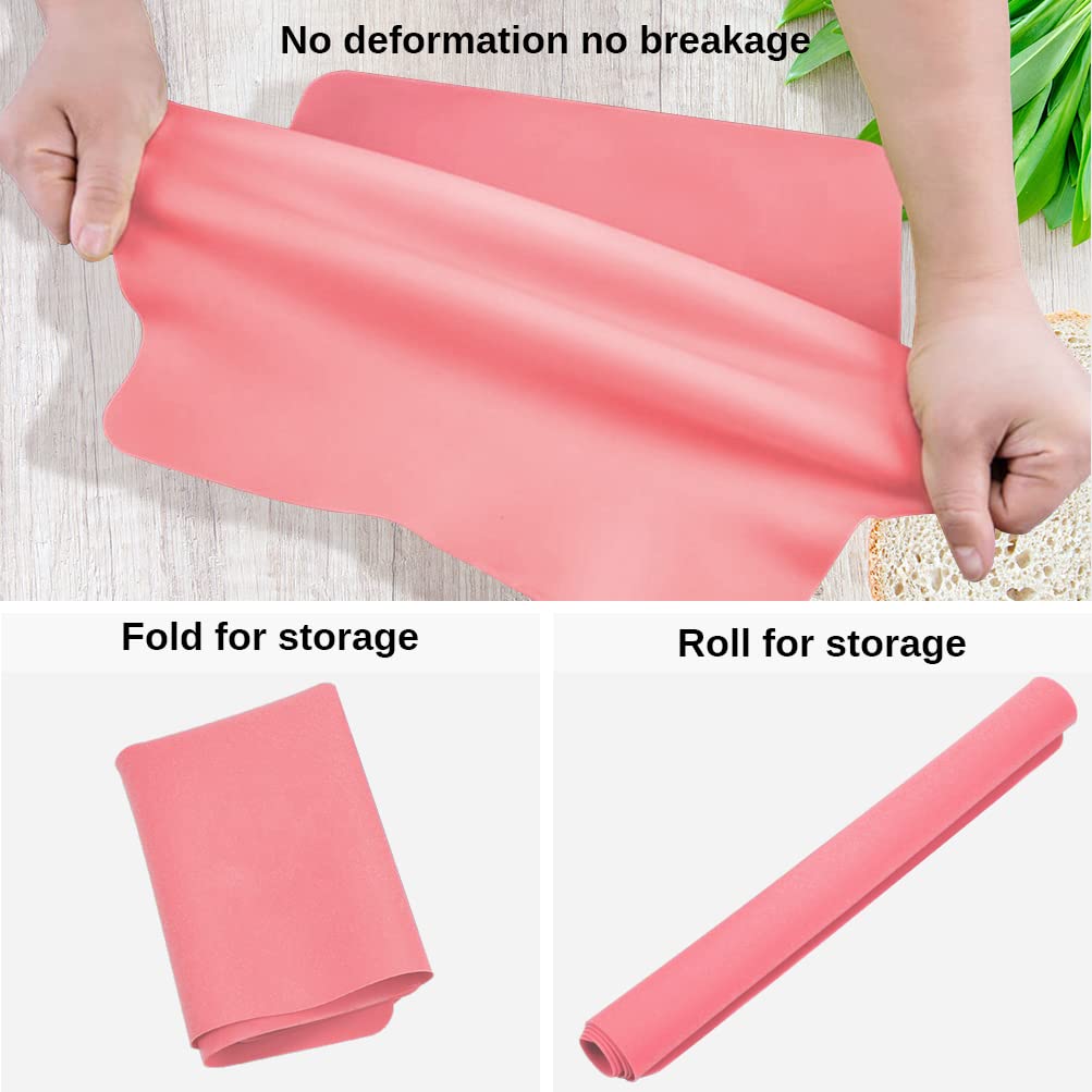 QPIX DIGITAL silicone mat acts as a non-stick dough pad for pastries.