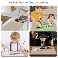 QPIX DIGITAL heat-resistant silicone mat is easy to wipe clean after cooking messes