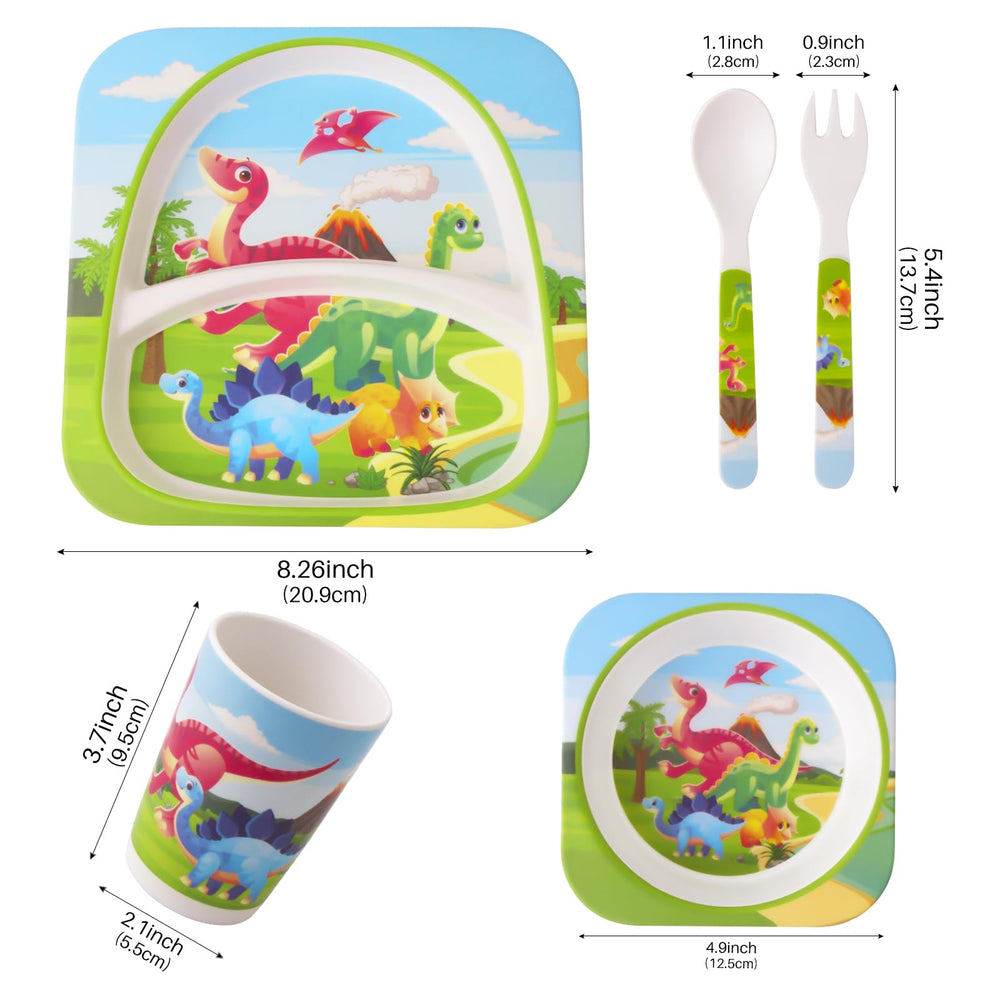 Qshare Bamboo toddler dinnerware bowl designed for scooping with less spill.