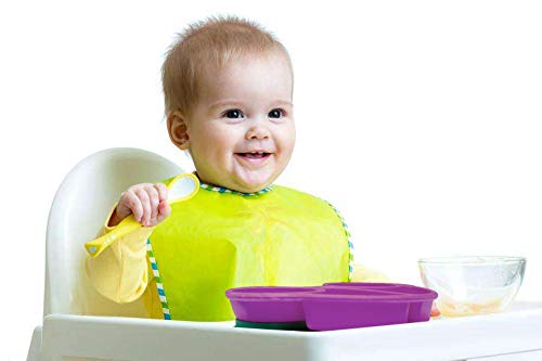 Qshare Toddler Plates feature bright colors for engaging meals and playfulness