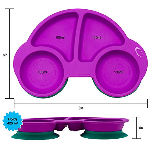 Qshare Toddler Plates are dishwasher-safe for easy cleanup after meals