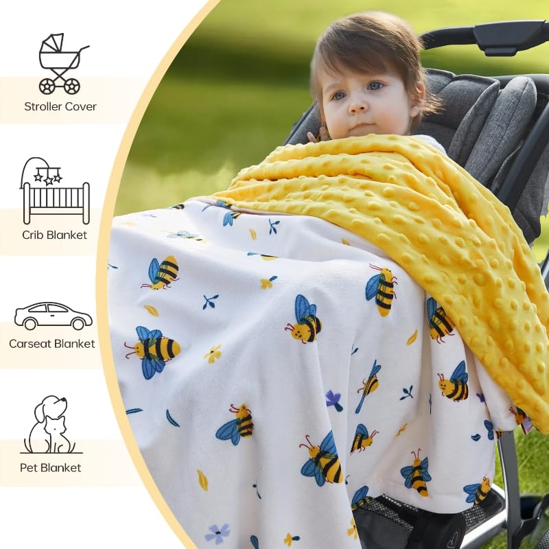 QSTEHEML blanket double-layer back emphasizes durable warmth and plush texture