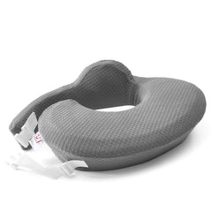 QSTEHEML nursing pillow shows adjustable waistband for secure, hands-free feeding.
