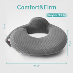 QSTEHEML nursing pillow wrap design cradles baby for natural latch during feeding.