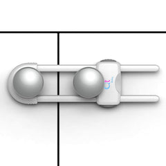 QT BABY closet safety locks enable quick, tool-free cabinet safeguarding.