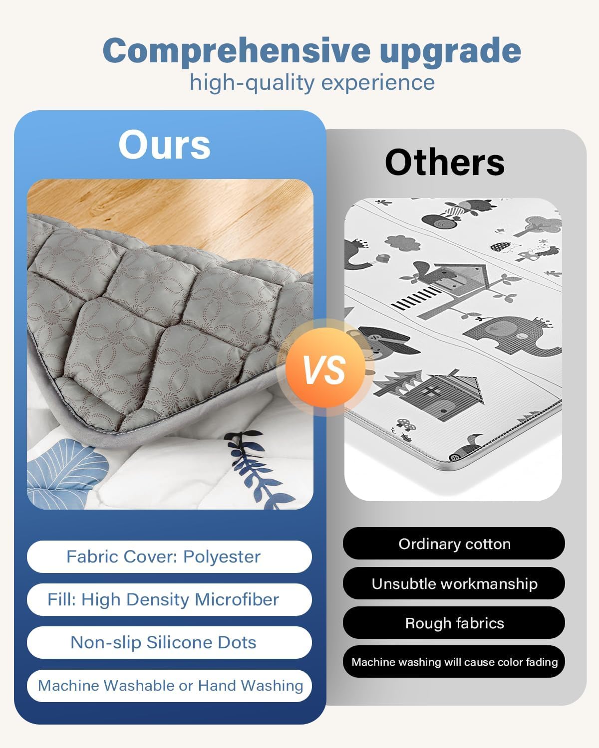 Quafret baby play mat patterns offers stylish designs that complement home decor.